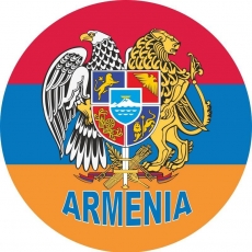 Наклейка флаг Армении  фото