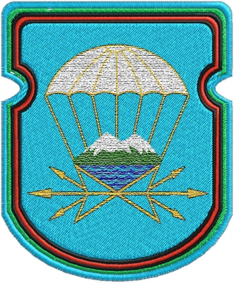 Нашивка-эмблема "743 отдельный батальон связи 7 ДШД"