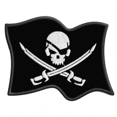 Нашивка "Пиратский флаг" фото