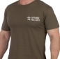 Оливковая футболка "Армия России" с вышивкой. Фотография №1