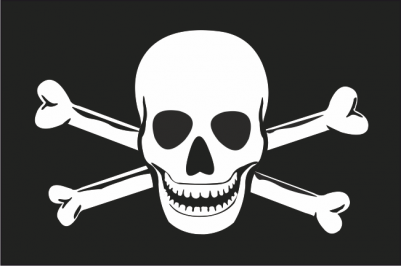 Флаг "Пиратский" с костями