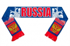 Шелковый шарф с гербом России  фото