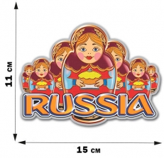 Наклейка Матрёшки Russia  фото