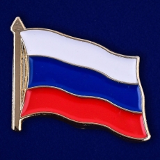 Значок "Флаг России" на пиджак фото