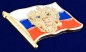 Значок "Флаг России с гербом". Фотография №2