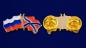 Значок на лацкан пиджака "Флаг России и Новоросии". Фотография №3