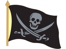 Значок "Пират Роджер" фото