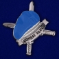 Значок "Солдат удачи" голубой берет. Фотография №5
