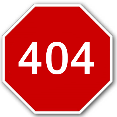 Знак предупреждения 404